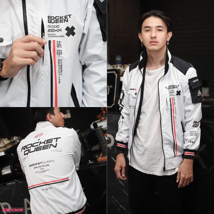 Jaket KREMLIN Bomber Jacket Space Putih Genious Original