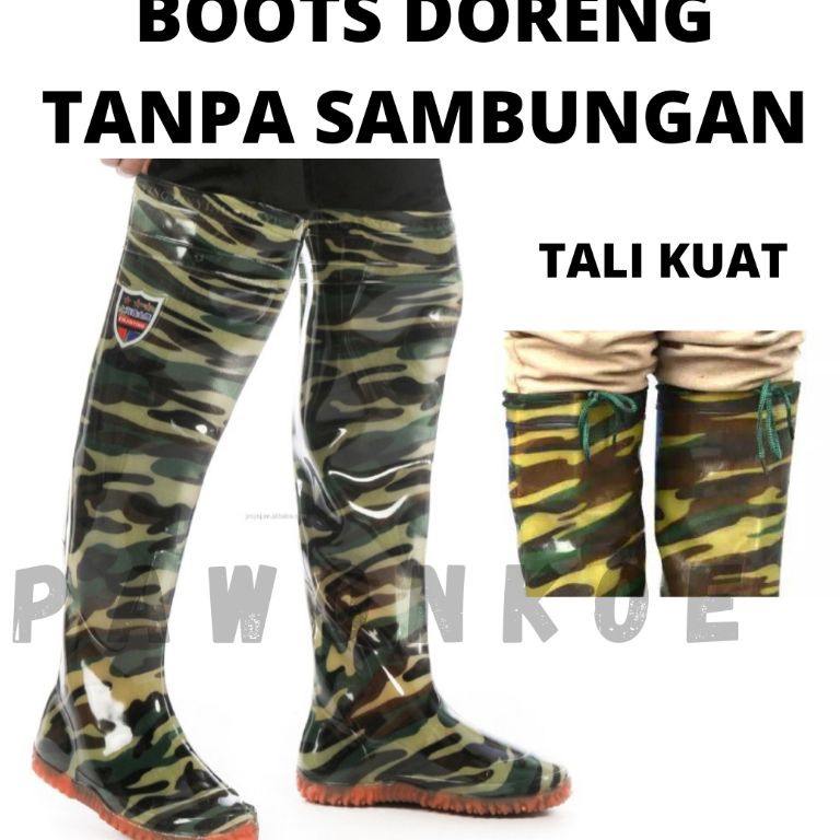 Trend roduct [BERGARANSI] SEPATU BOOT PETANI DORENG TINGGI [55cm] SEPATU SAWAH BOT SAWAH MANCING SAF