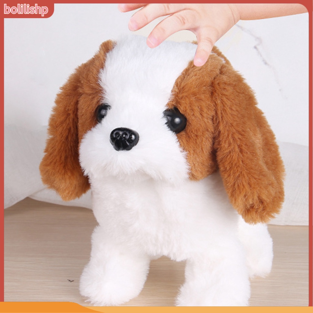 &lt;Bolilishp&gt; Mainan Boneka Plush Elektrik Bentuk Anjing Corgi / Kelinci Dengan Ekor Bergerak