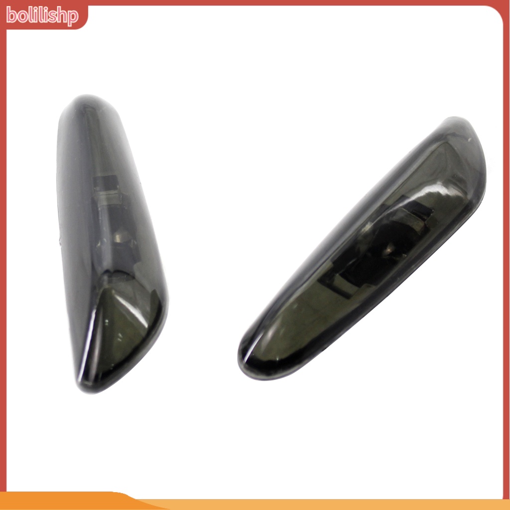 &lt;Bolilishp&gt; 2Pcs Side Marker Light Bezel Wear Resistant Fine Workmanship Gray Turn Signal Lamp Cover 63137165915 63137165916 for BMW 3 Series E46 02-05