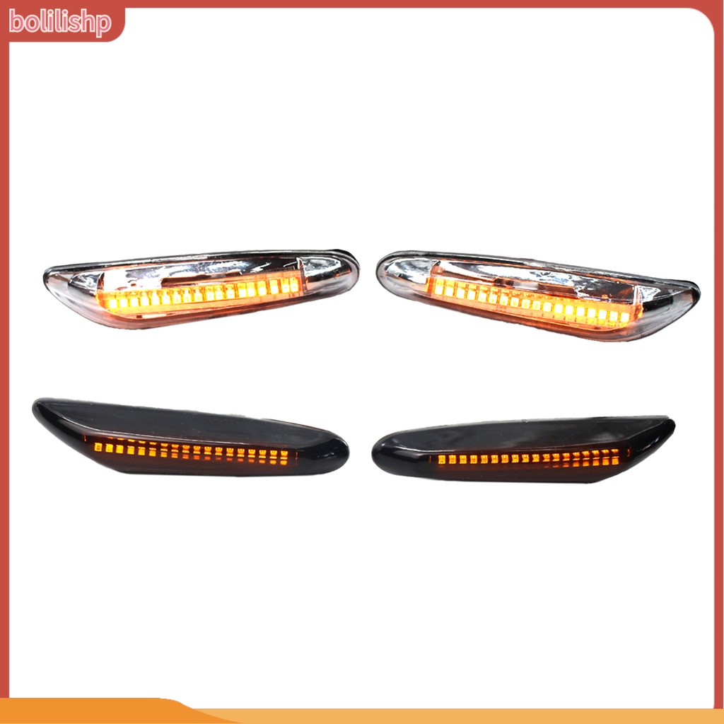 &lt;Bolilishp&gt; 2pcs Lampu Led Samping Mobil Sturdy Fine Fit Abs 63138370719 63138370720 Untuk Bmw-E46