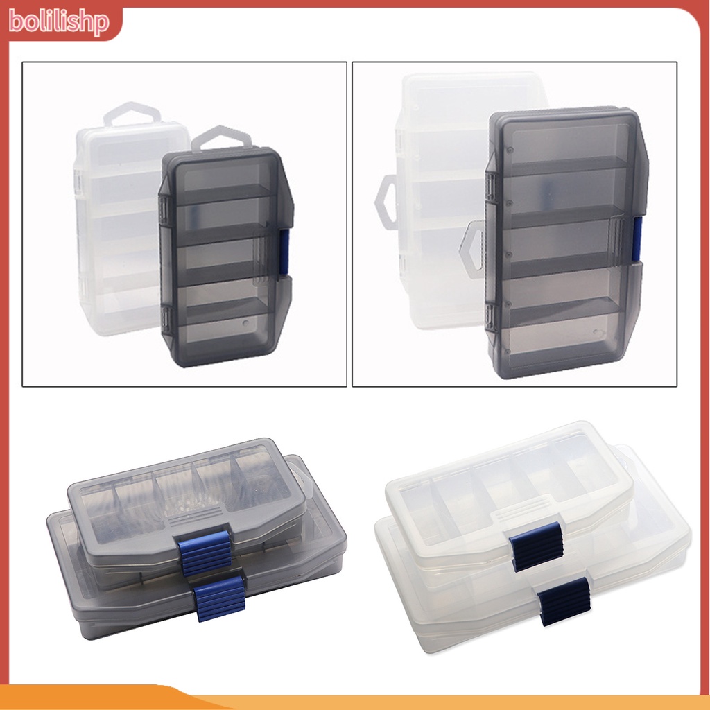 [Bolilishp] lure Box Multifungsi Tahan Debu Portabel 5kisi Alat Pancing Fishing Gear Storage Box Peralatan Pancing