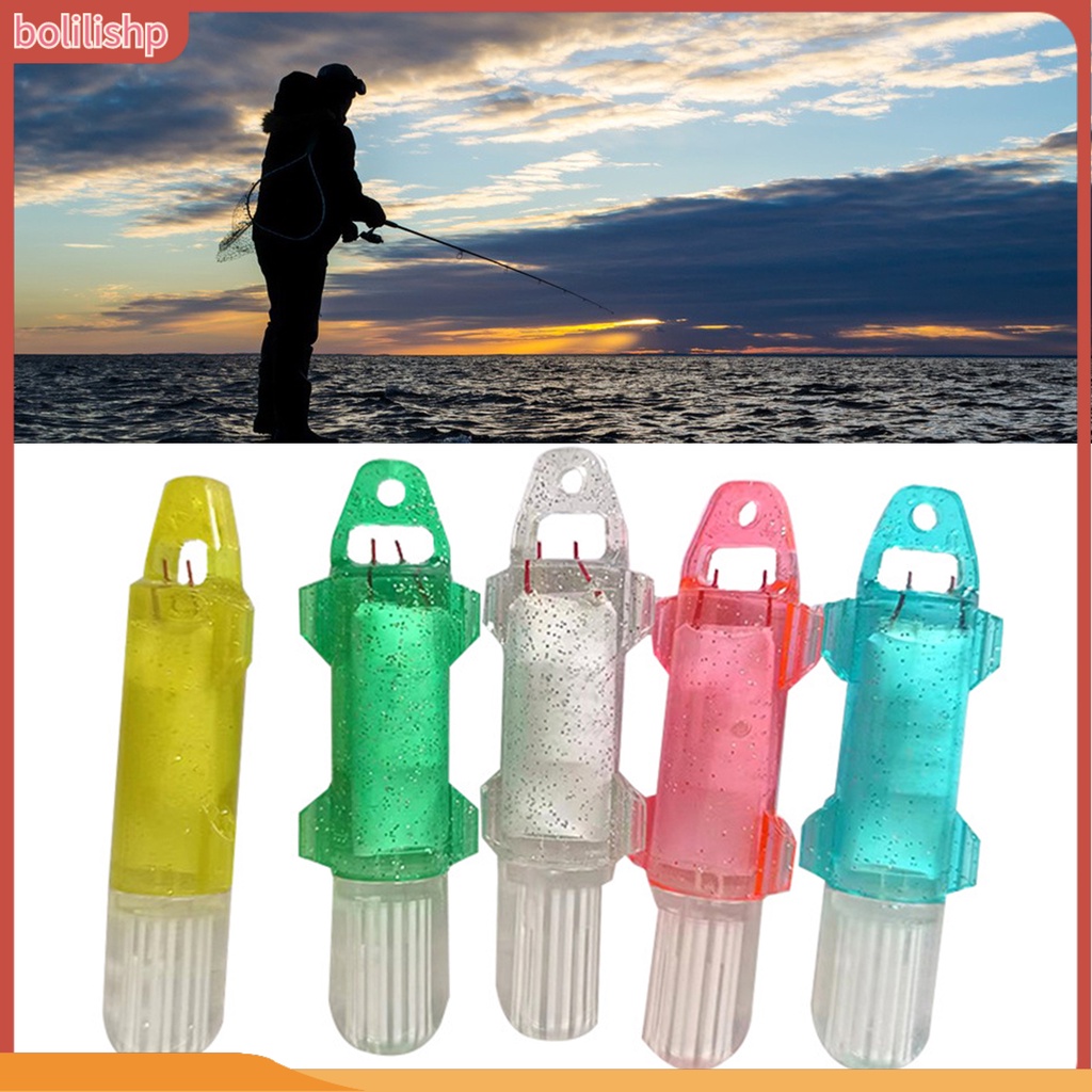 [Bolilishp] fiber Optic Light Tahan Air Dioperasikan Portabel Kecerahan Tinggi Submersible Fish Attraction Mini Multi-Warna Lampu Pertemuan Atraksi Ikan LED Bawah Air Untuk Memancing Di Luar Ruangan