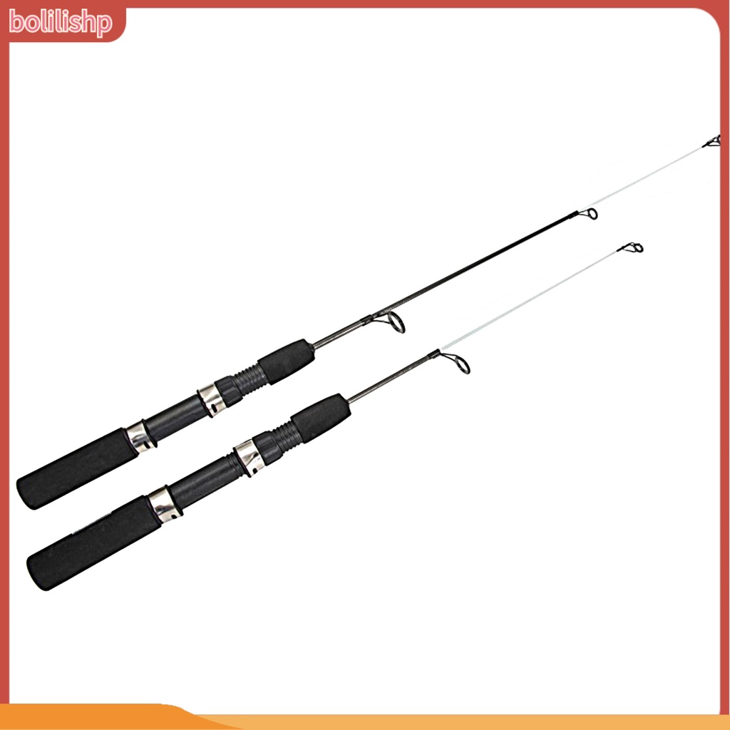 [Bolilishp] 50cm/67cm Winter Fishing Rod Telescopic Ultrashort Adjustable Guide Ring Ultralight Memancing Serat Karbon Dua/Tiga-Bagian Es Pancing Tiang Angling Gear