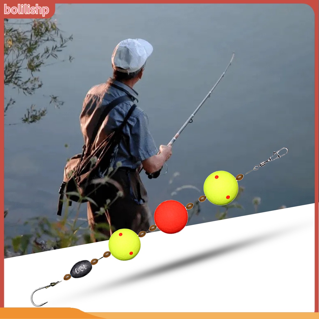 [Bolilishp] rumput Memancing Ikan Gurame Rig Braided PE Line Warna Cerah Berduri Tajam Kait 13g Sinker Besar Pelampung Pelampung Universal Mengambang Pancing Kit Untuk Memancing