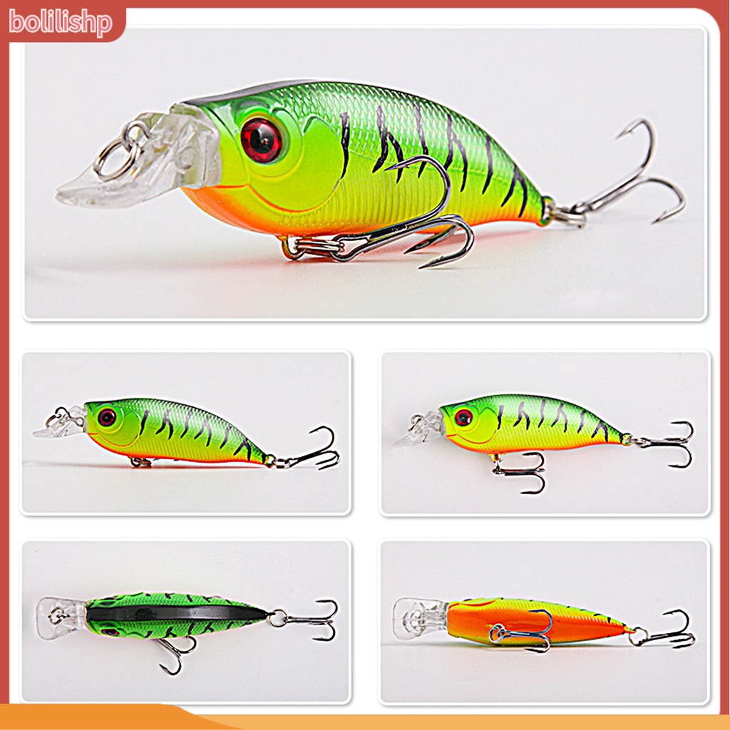 [Bolilishp] pancing Umpan Simulasi Warna Terang 3D Fisheye Water Popper Kait Tajam Mencegah Lolos 7.4cm/8.5g Umpan Pancing Mino Tenggelam Umpan Keras Perlengkapan Memancing