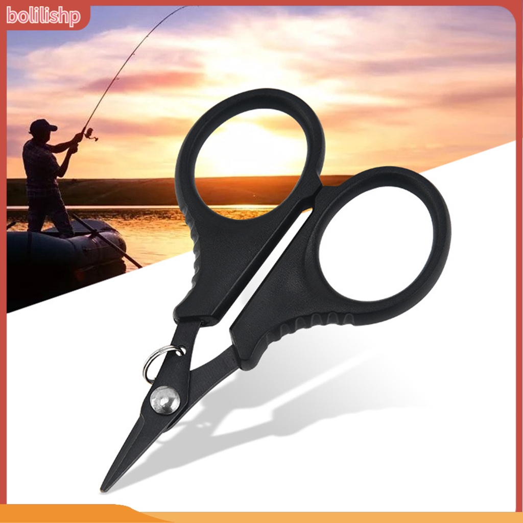 [Bolilishp] fishing Gunting Multifungsi Portable Tahan Karat Ringan Aman Pisau Tajam Dengan Lanyard Tang Pancing Stainless Steel Kekuatan Tinggi Untuk Angling