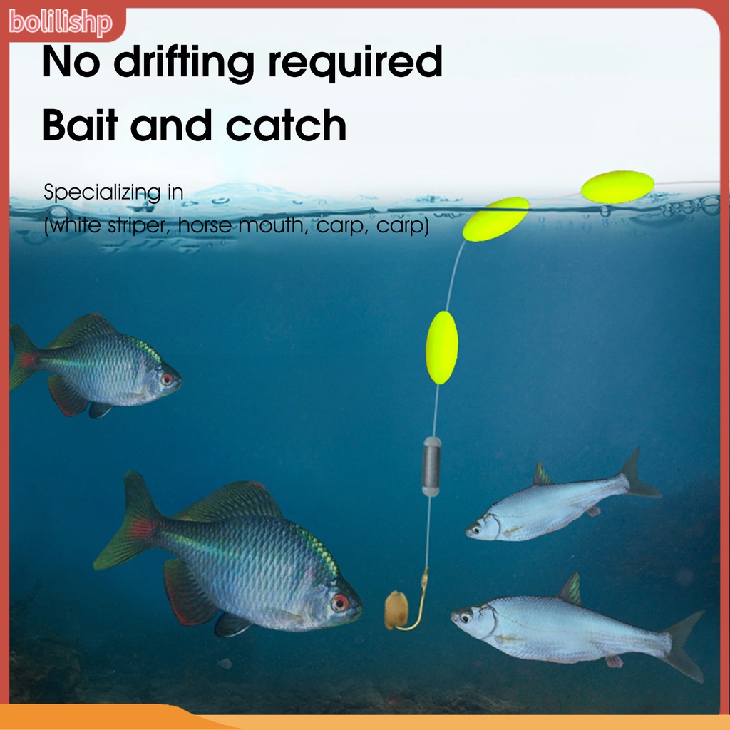 [Bolilishp] float Tali Pancing Fluorescence Float Anti Kusut Tradisional Memancing Rig Pancing Bobber Line Set Fishing Tackle