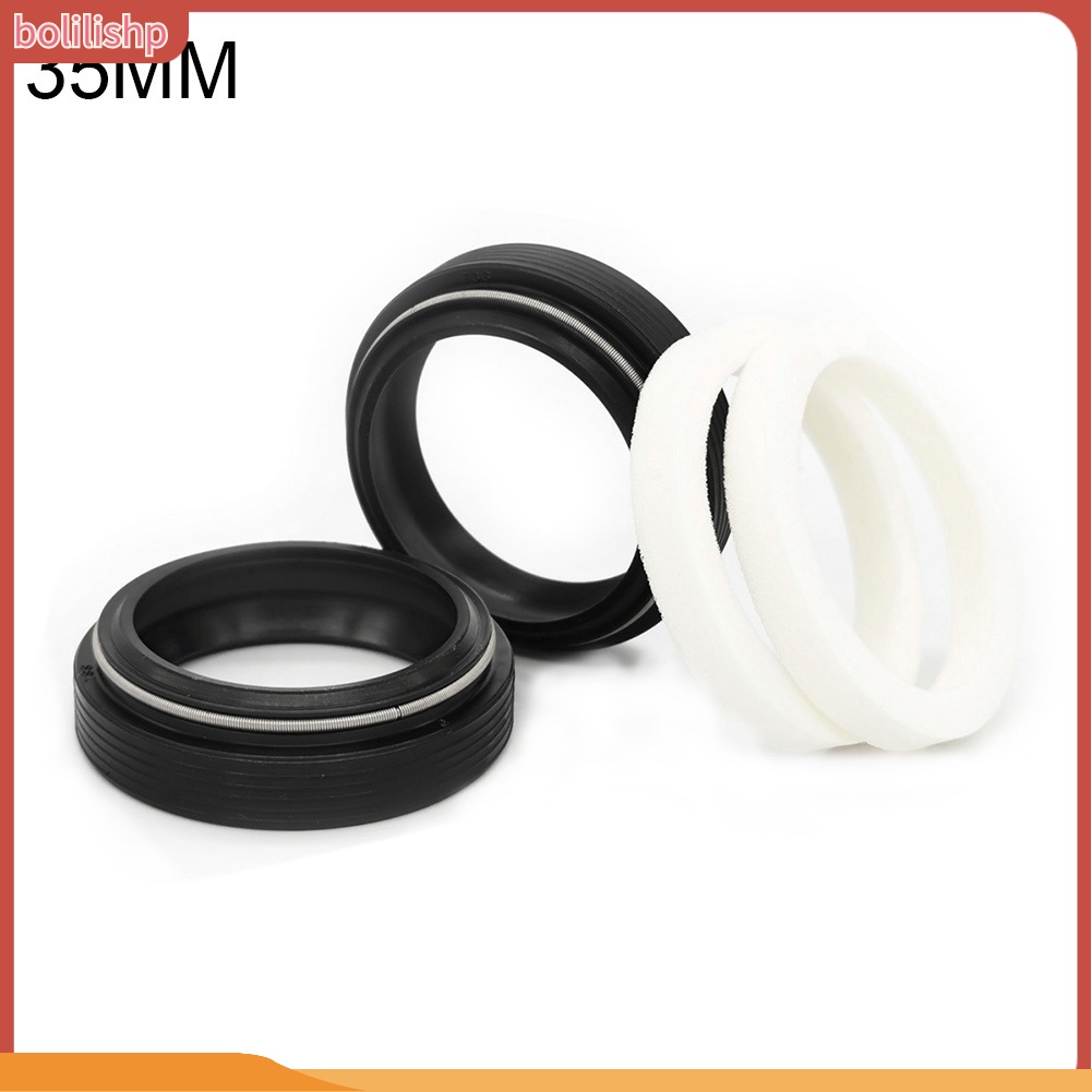 &lt;Bolilishp&gt; 2Pcs Bike Bicycle Front Fork Dust Seal with Sponge Ring for Fox Rockshox Xfusion