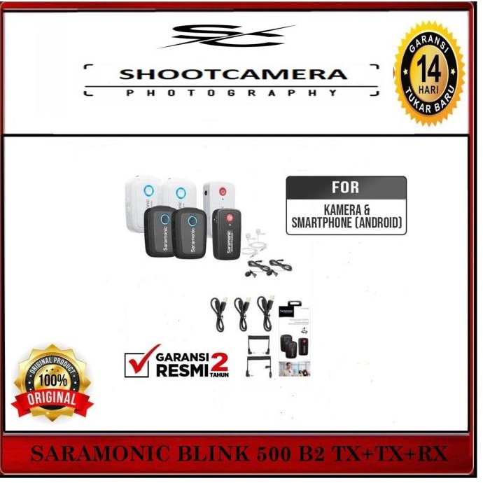 Saramonic Blink 500 B2 Tx+Tx+Rx Wireless Omni Lavalier Microphone