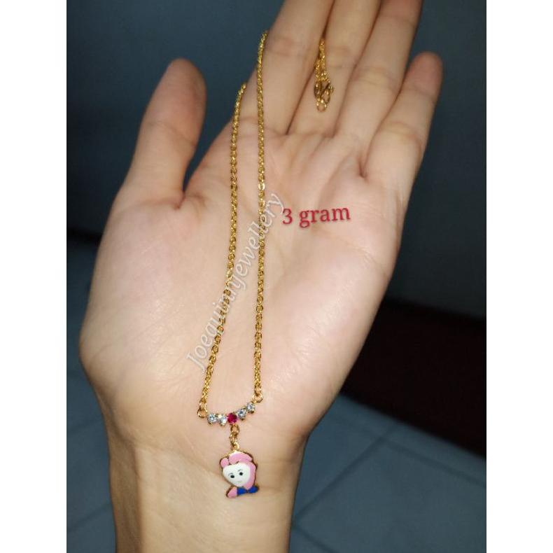 BEF559 Kalung anak frozen emas muda 3gram **