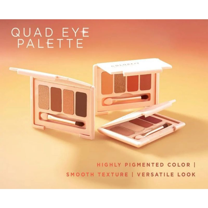 Wardah Colorfit Quad Eye Pallete / Eyeshadow matte Glitter