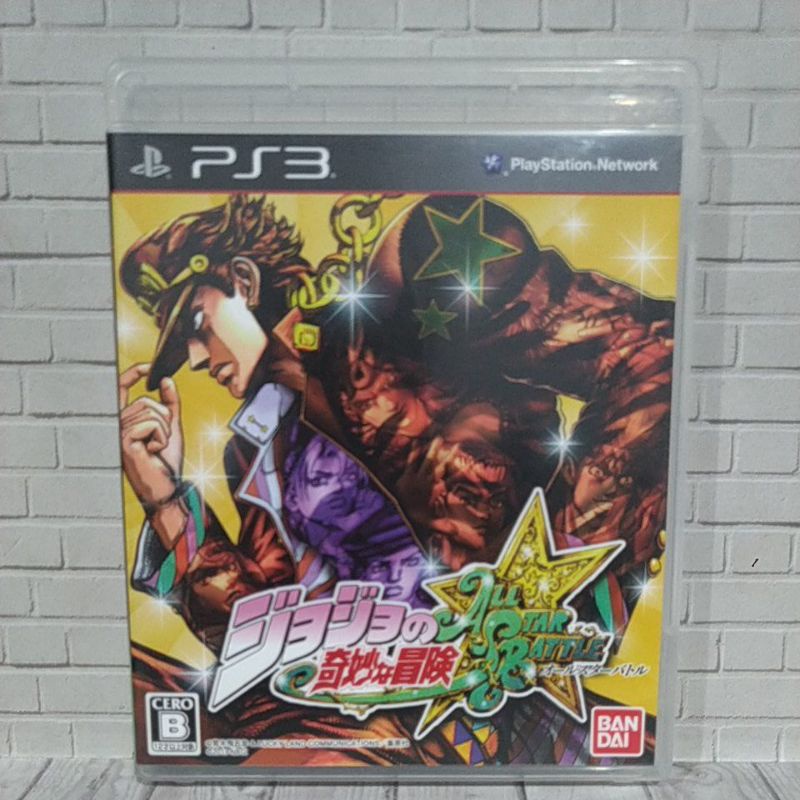 BD CD KASET ORIGINAL PS3 JOJO ALL STAR BATTLE Jpn BAHASA Jepang Lengkap manual book
