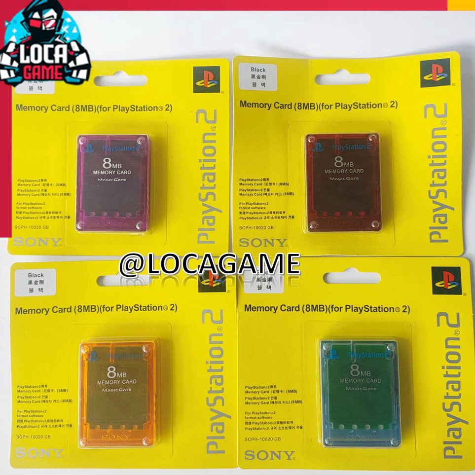 [Art. G19J] MC MMC MEMORY CARD PS2 8 MB TRANSPARAN LAMPU