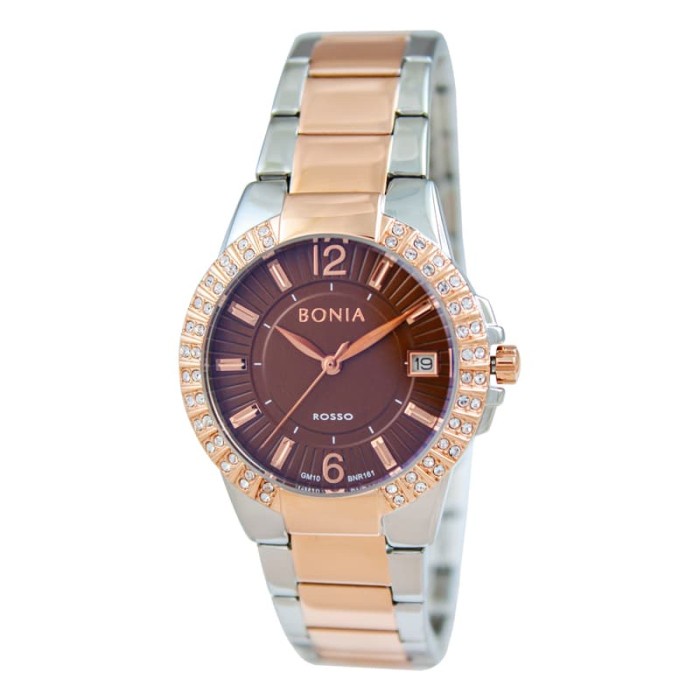 Bonia Rosso BR161-2642S Jam Tangan Wanita Analog Gold Brown