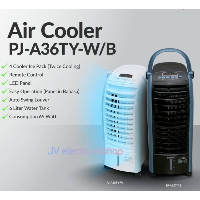 Cooling Air Cooler Sharp Pj A36Ty-B Remot / Pendingin Ruangan Sharp Pj-A36Ty