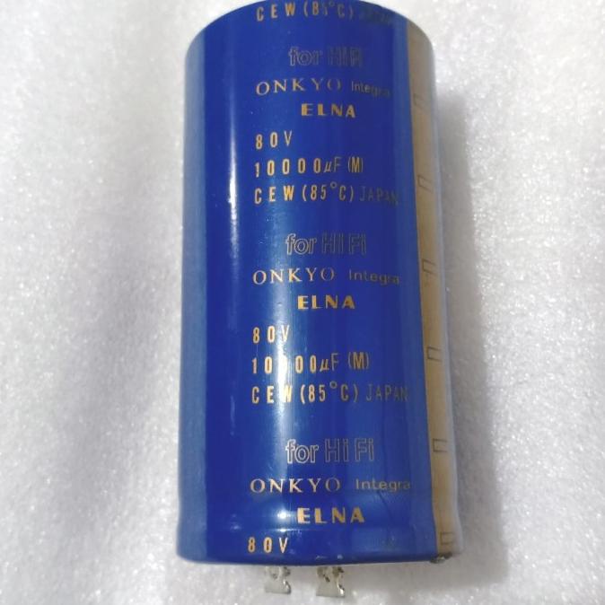 ------] Elco 10000uf/80V Elna onkyo biru