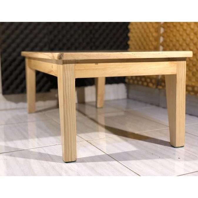 Ready Stok Meja Lesehan/Meja Kayu/Meja Ngaji Jati Belanda 80Cm Haredangshop