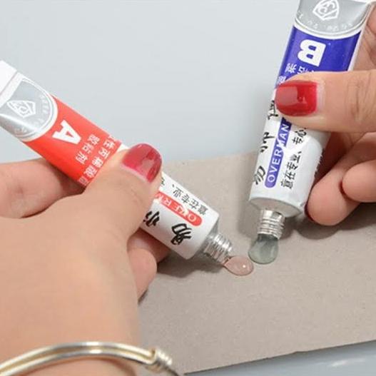 *****] LEM AB SUPEE KUAT 302 RESIN EPOXY Kuat Logam Kayu Plastik Kulit Karet