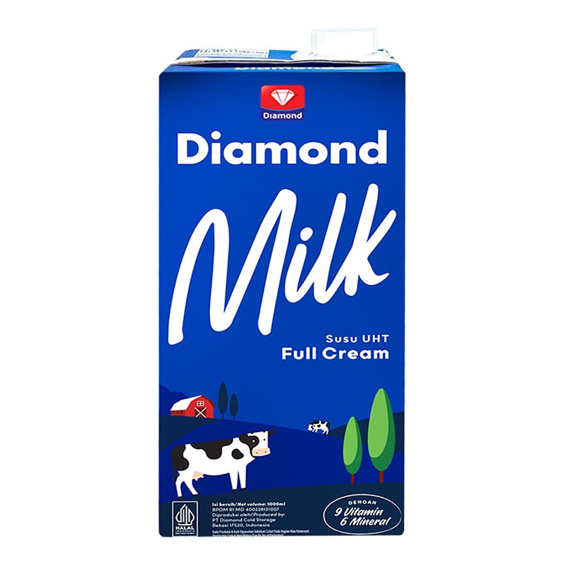 

Diamond Milk Susu UHT Full Cream 1 L