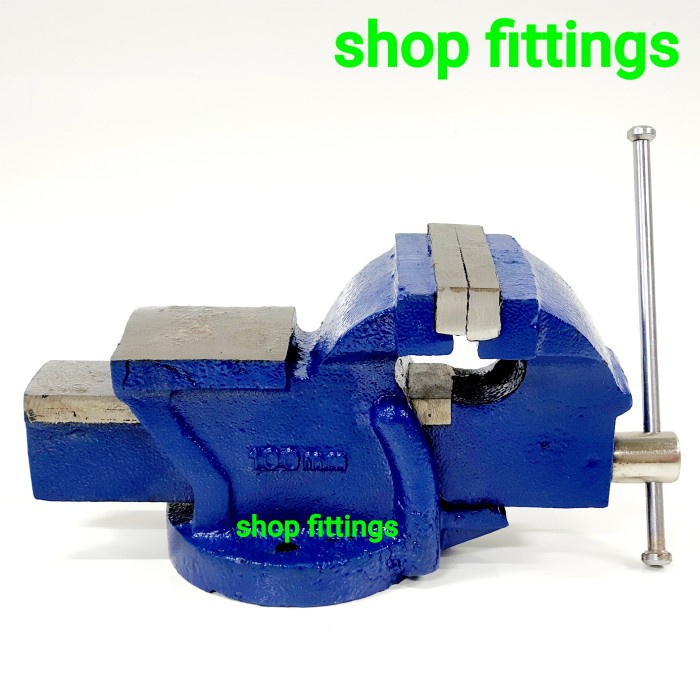 Tanggem Catok Ragum 4 inch Paron Meja Tanggem Besi Fixed Bench Vise 4"