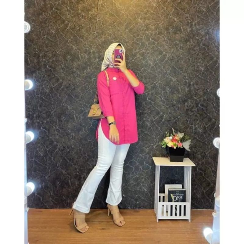 KEMEJA RAYON OVERSIZED / KEMEJA POLOS RAYON TWILL / KEMEJA HITAM /KEMEJA PUTIH / Kemeja kerja / Keme