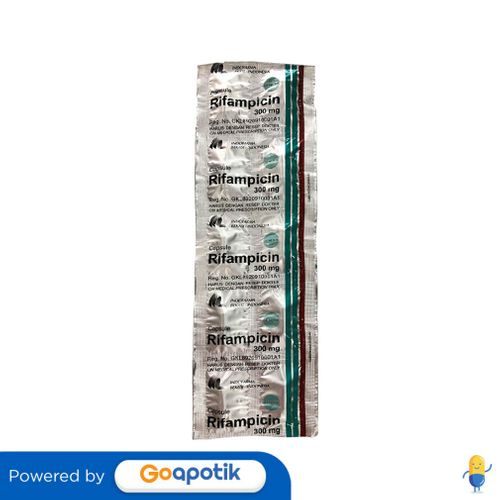 RIFAMPICIN INDOFARMA 300 MG STRIP 10 KAPSUL