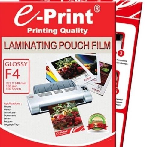 

E-Print Laminating Pouch Film F4/Plastik Laminating Eprint F4 rah01