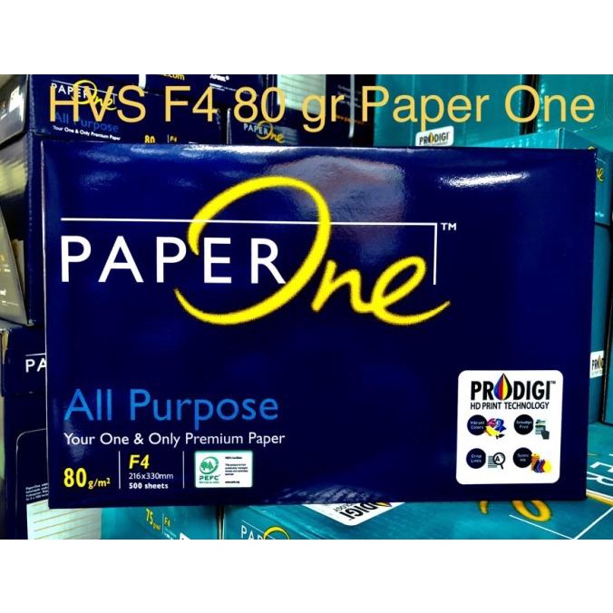 

Hvs putih F4 80 gr , Paper One hqu01