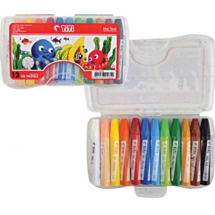 

[KODE PRODUK RZHFK3941] TITI / JOYKO OIL PASTEL KRAYON MINYAK TI-P-12CHC 12 WARNA / COLORS CRAYON ANAK SET TERMURAH COMPACT