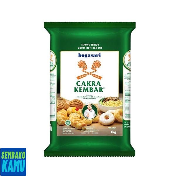 

Bogasari Terigu Cakra Kembar 1 kg - Tepung