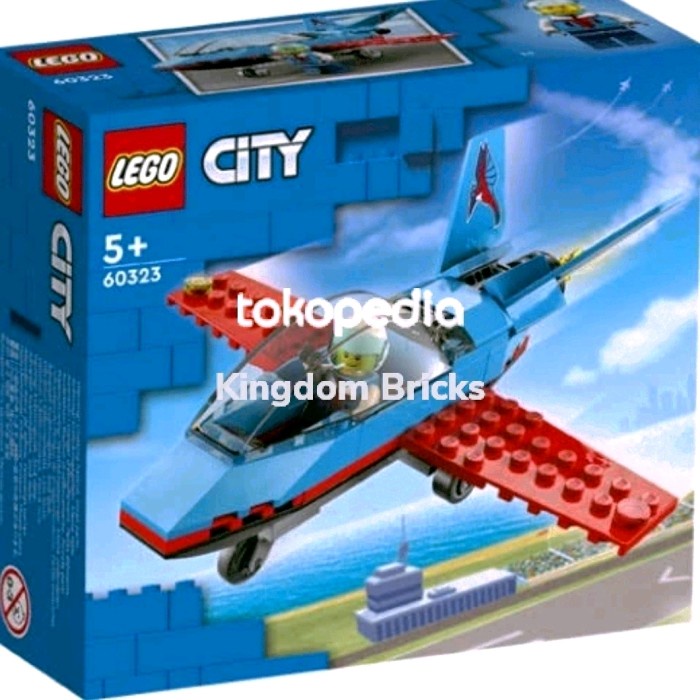 Terlaris Lego 60323 City Stunt Plane -Pesawat Terbang Jet