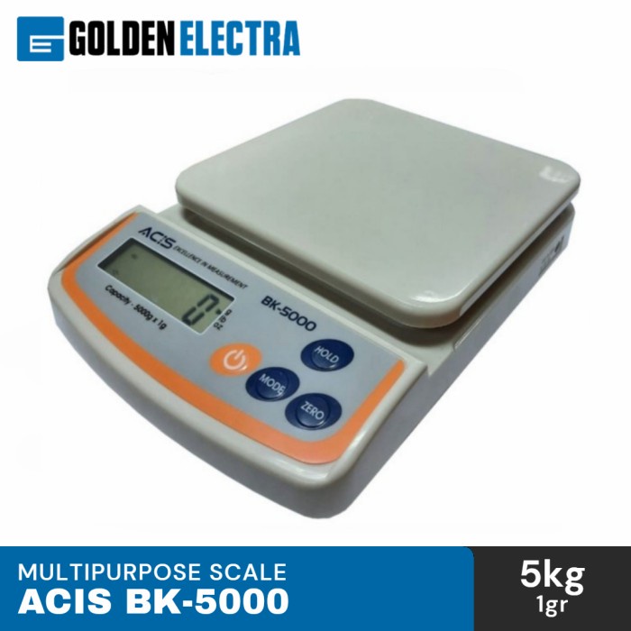 Timbangan Dapur Digital kapasitas 5kg ACIS BK 5000, 5000g x 1g BK-5000