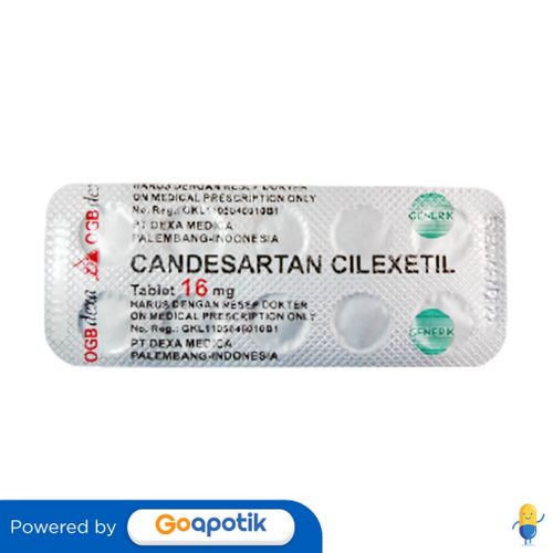 CANDESARTAN OGB DEXA MEDICA 16 MG STRIP 10 TABLET