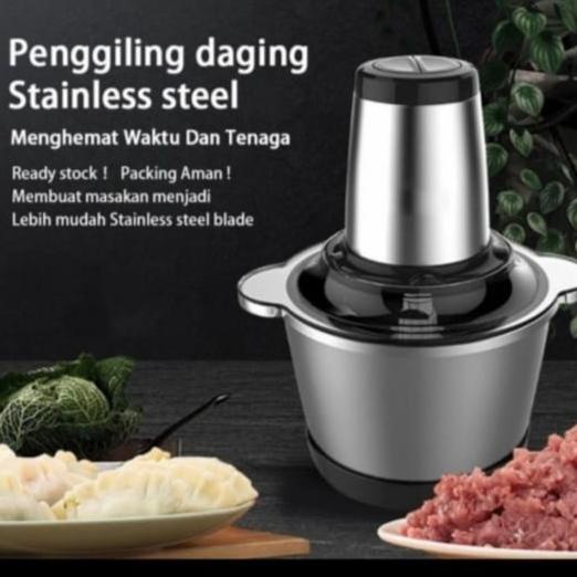 @=@=@=@=] Blender Daging Stainless Jumbo Chopper Blender Elektrik Penggiling