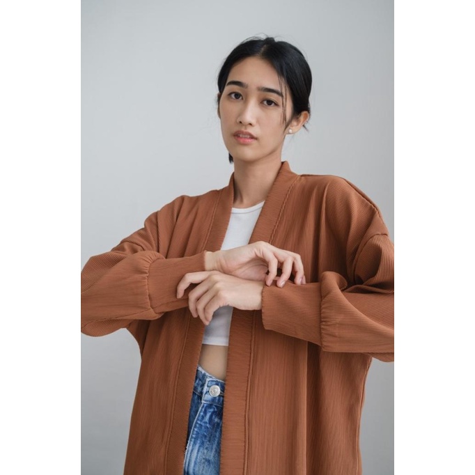 Akane Pleats Cardigan