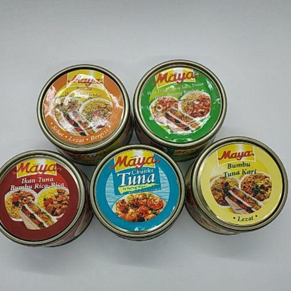 

5m✵Buruan Beli MAYA Ikan Tuna 185GR KALENG - All Varian Pepes | Gulai | Sambal Goreng | Rica-Rica | Bombay | Vegetable oil | Spring water | Kari R84 ✭