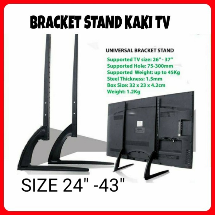 Terlaris Bracket Stand Kaki Tv Uhd 32"-65"