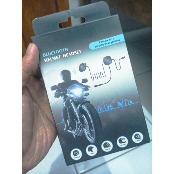 headset bluetooth model t2 untuk helm