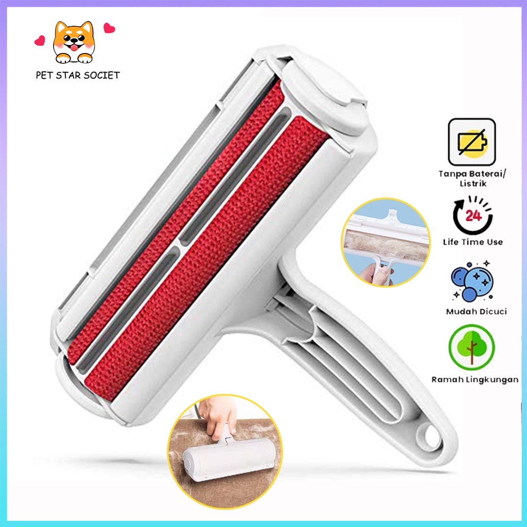 sikat bulu kucing Olive Care Pembersih Bulu Kucing/Anjing PET HAIR REMOVAL yaitu Lint Roller Portable Jangka Panjang untuk Pembersih Baju/Pakaian, Sofa, Tempat Tidur dll