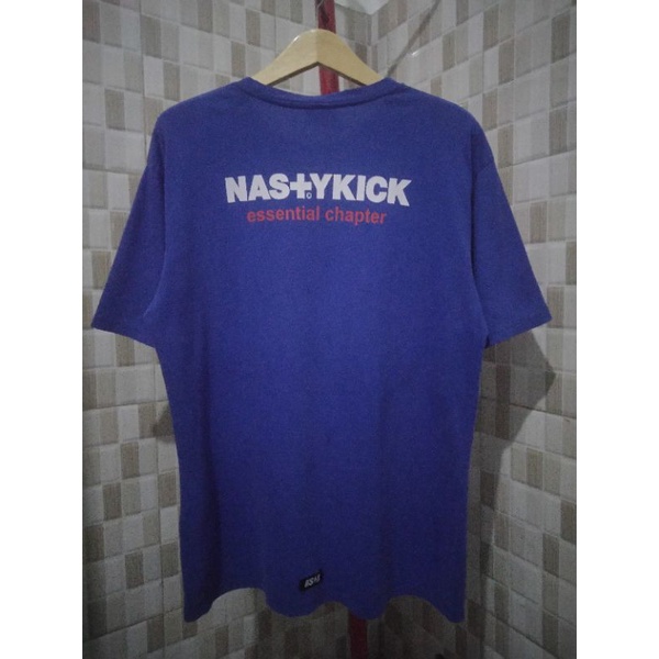 NASTY KICK streewear big logo oversize t-shirt