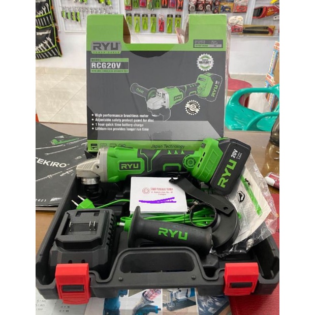 GERINDA BATERAI RYU 20VOLT / GERINDA CORLDESS RYU