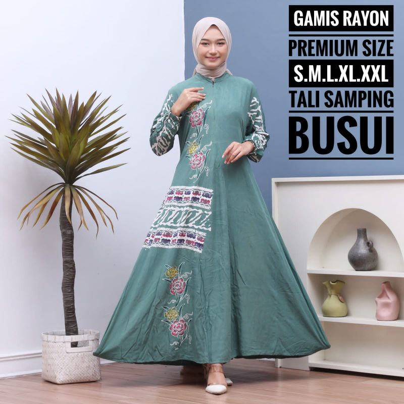 GAMIS TWILL SUPER ADEM | ABSTRAK MALAMAN | RESLETING DEPAN BUSUI