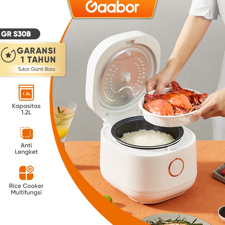 Best seller Gaabor Rice Cooker 1.2 L Penanak Nasi 3-4 Porsi Alat Masak Nasi Smart Micro Processor 6 