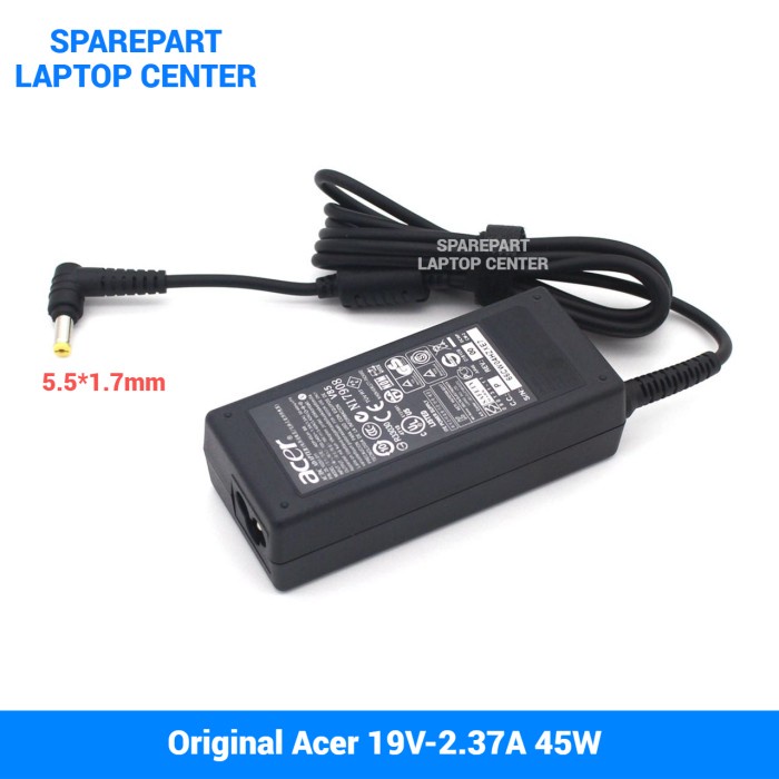 Lapko Adapter Adaptor Charger Acer A13-045N2A 19V 2.37A 45W