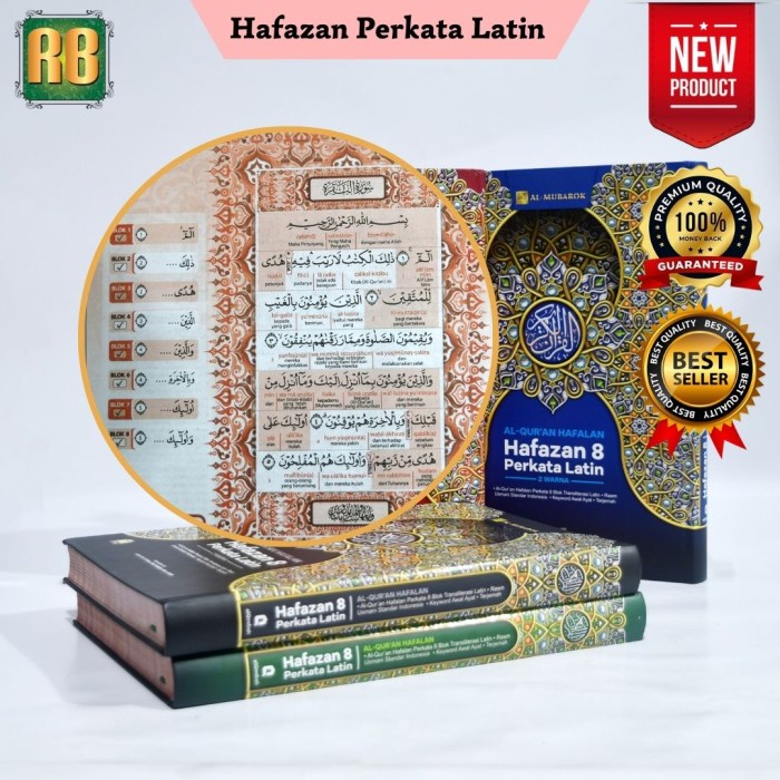 FLASH SALE ALQURAN YANG ADA LATINNYA HAFAZAN 8 BLOK PERKATA LATIN A4 TERJEMAHAN TERMURAH