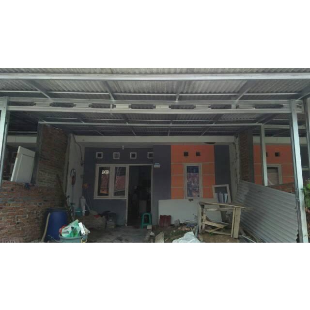 Kanopi Baja Ringan Atap Spandek Pasir