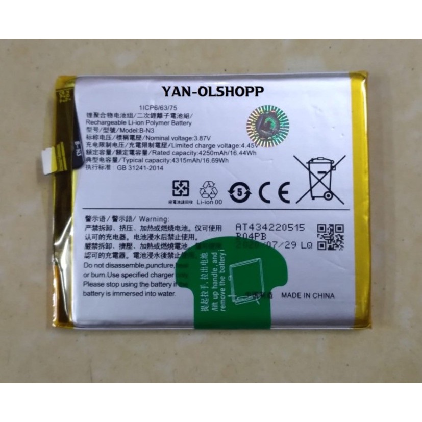 Battery Batere Batre Baterai Mcom Vivo X50 Pro BN3 B-N3