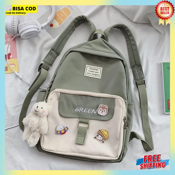Ransel Cewe Terbaru 2023 Back Pack Cewek Import Premium Rqnsel Anti Air Ransrl Model Sekarang Tas Wa