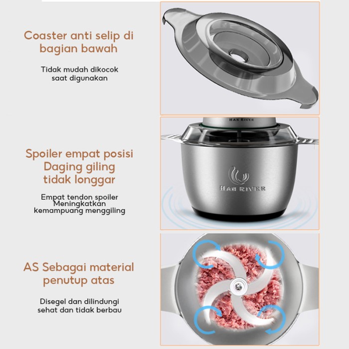 Han River Ss01 Meat Grinder Multifungsi 2L